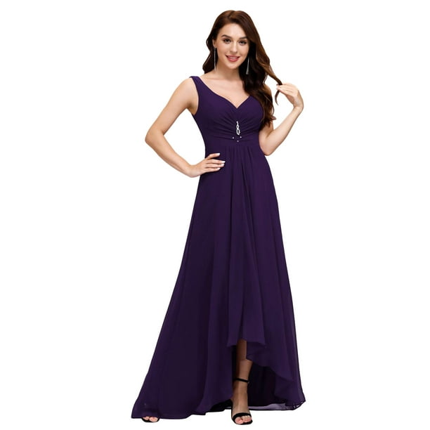 US Plus Size Long Chiffon Bridesmaid Gown Party Cocktail Evening Prom Dress 9983 
